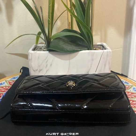 Kurt Geiger extra mini Shiny Kensington crossbody bag - Picture 13 of 14